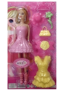 Barbie doll rose hair clips - OBL754474