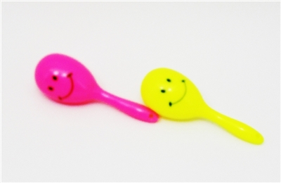 2 only ZhuangShi color smiling face small sand hammer - OBL754701