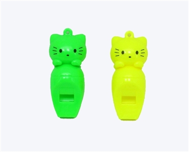 2 ZhuangShi color cartoon cat whistle - OBL754703