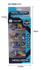 Four boomerang graffiti alloy car - OBL754728