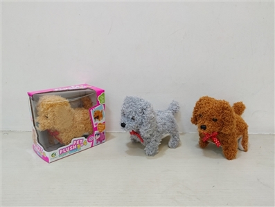 Electric walk quack stuffed dog (with lighting) - OBL754831