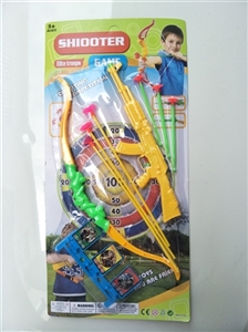 26 cm color needle guns and bows plus three target - OBL755040