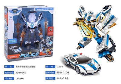毒药车模警车变形金刚 - OBL755414