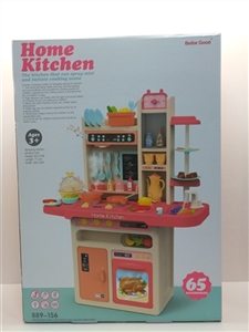 93.5cm喷雾厨房(带喷雾,蒸蛋器，灯光音乐,出水功能)65PCS,不包8*1.5AA - OBL755612