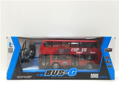 四通遥控双层巴士车+灯光（包电） - OBL755678