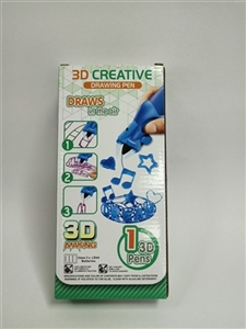 3D打印笔（绿色环形英文字母主题） - OBL755896