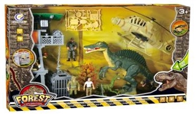 The dinosaur expedition suit (dinosaur helicopter with audible and visible)/window box - OBL756128