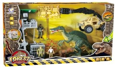 Dinosaur expedition suit (dinosaurs with audible and visible)/window box - OBL756130