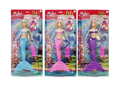 14 inch light mermaid / 3 color orange - OBL756156
