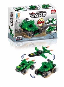 军事积木沙滩越野车（86PCS) - OBL756231