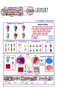 3.5 inch evade glue unicorn baby dolls 3 ball boxes simulation hair down - OBL756564