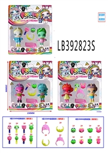Paragraph 3.5 -inch evade glue 2 unicorn baby doll accessories in bulk, three hair head mixed simula - OBL756583