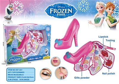 Ice princess 2 slipper three-tier make-up box set - OBL756769
