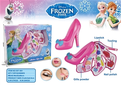 Ice princess 2 slipper three-tier make-up box set - OBL756770