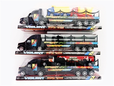 惯性拖栏带中工程车2只.工程车2只.电线杆5条 - OBL756916