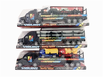 惯性拖栏带中工程车2只.电线杆5条，货柜车1只 - OBL756918