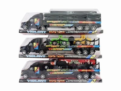 惯性拖栏带货柜车1只.工程车2只.大水管5条 - OBL756928