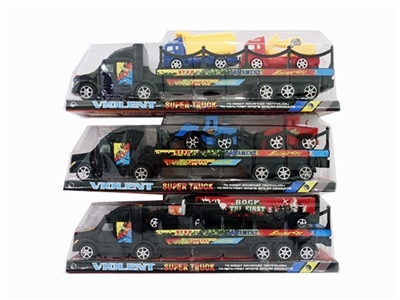 惯性拖栏带货柜车1只.中工程车2只.小工程车2只 - OBL756930