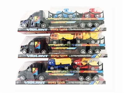 惯性拖栏带大工程车2只.中工程车2只.小工程车2只 - OBL756934