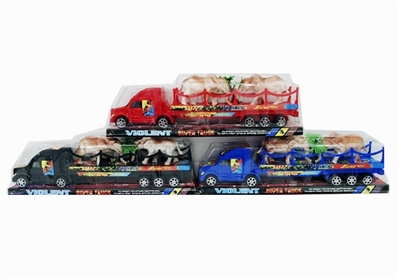 惯性拖栏带喷漆大象2只  大树1棵 - OBL756939