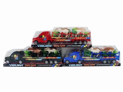 惯性拖栏带喷漆大象2只  小草1棵 - OBL756941