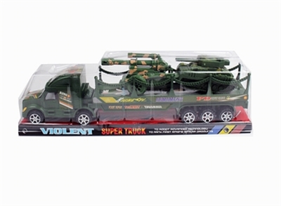 惯性军事拖栏带军事坦克1只战炮1只 - OBL756957