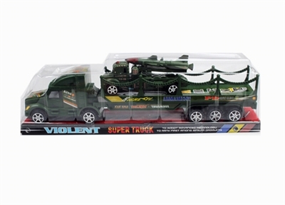 惯性军事拖栏带军事导弹车1只 - OBL756958