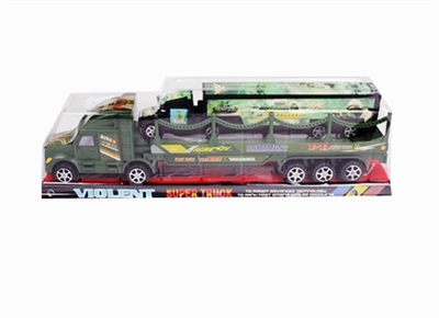 惯性军事拖栏带军事货柜车1只 - OBL756972