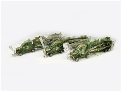 Sliding military drag bar with three military vehicle - OBL756978