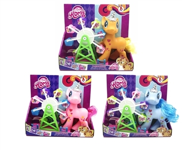 我的梦想搪胶灯光音乐钻石马宝莉带旋转摩天轮 - OBL757201