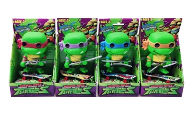 Teenage mutant ninja turtles 4 big QQ/cooperate with gold plate - OBL757322