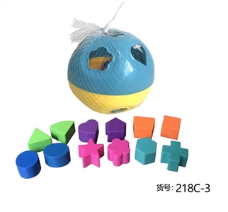 Educational building blocks to match/ball - OBL757843