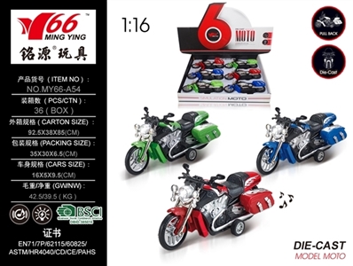 Alloy back to racing bikes with light music - OBL757921