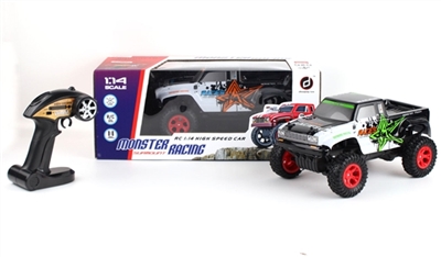 1:14PVC皮卡2.4G高速越野车 - OBL758085