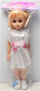 18-inch empty handed eye fashion girl live with IC comb with mirror - OBL758937