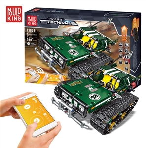 动能智拼-科技高速避震履带车系列-APP版翻越者（绿色）626PCS - OBL759682