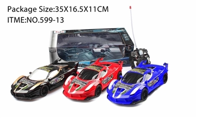 仿真四通遥控车带灯光赛车标 - OBL759739