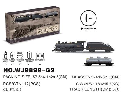 Smoke, lights, train sound alloy rail trains - OBL760361