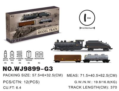 Smoke, lights, train sound alloy rail trains - OBL760364