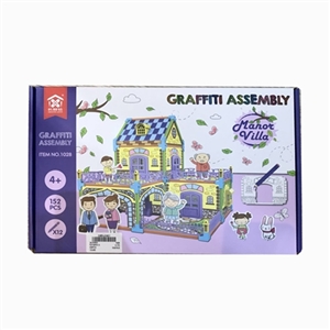 Graffiti assembled garden villa - OBL760457