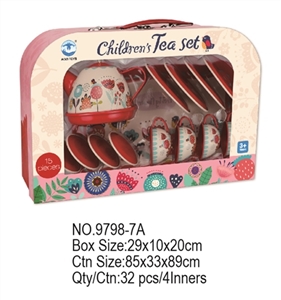 大红花茶具15PCS - OBL760536