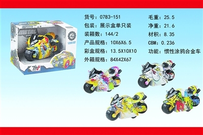 惯性涂鸦合金车 - OBL760594