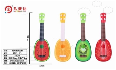 14寸水果吉他4款混装（猕猴桃、西瓜、橙、草莓） - OBL760638