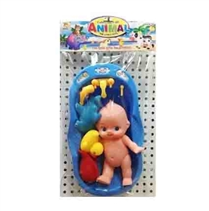 Lining plastic animals with bath - OBL760843