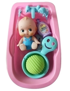 Lining plastic doll with bath - OBL760844