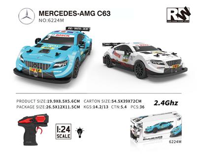 1:24 MERCEDES-AMG C63(奔驰&DTM授权遥控车)2.4G - OBL760944