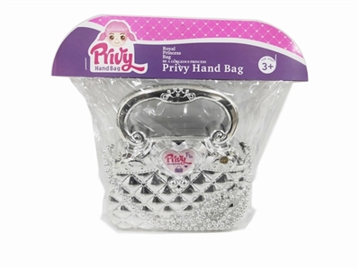 电镀银色公主肩包 - OBL761024