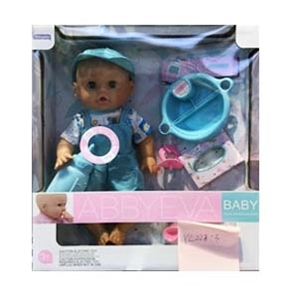 30.5 CM lining plastic head blow bottle live eye doll - OBL761695