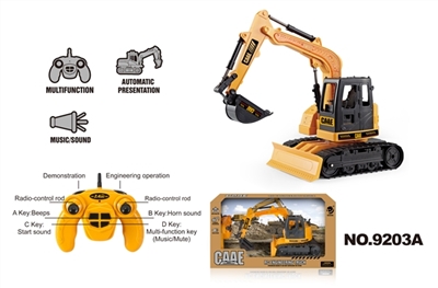 2.4 G remote crawler hydraulic mining simulation engineering vehicles and seven channels - OBL762057