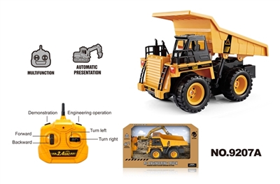 2.4 G six channel simulation engineering truck and remote control the highway - OBL762058